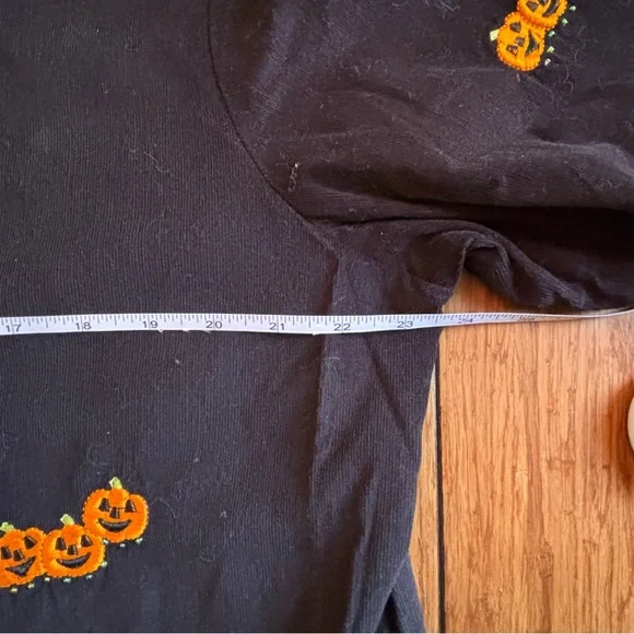 Vintage Quacker Factory Embroidered Pumpkin Halloween Button Up Corduroy Size XL - Picture 5 of 7